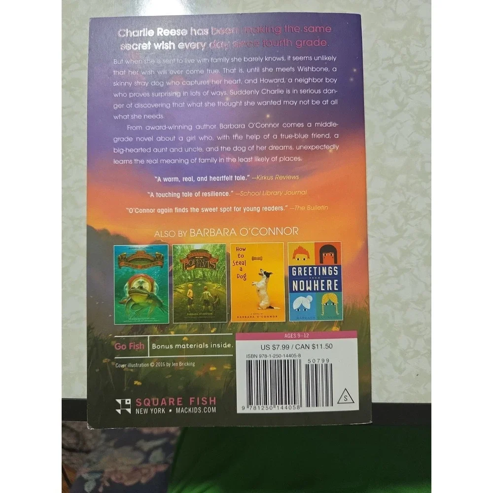 Wish by Barbara O'Connor (2017, Trade Paperback)